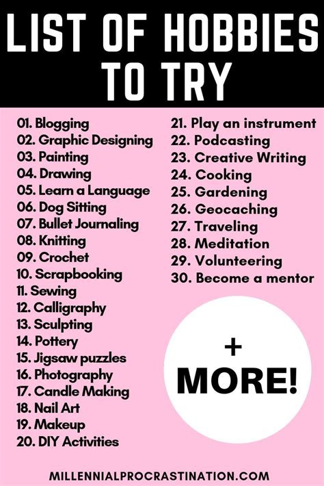 hobbies to list on dating profile